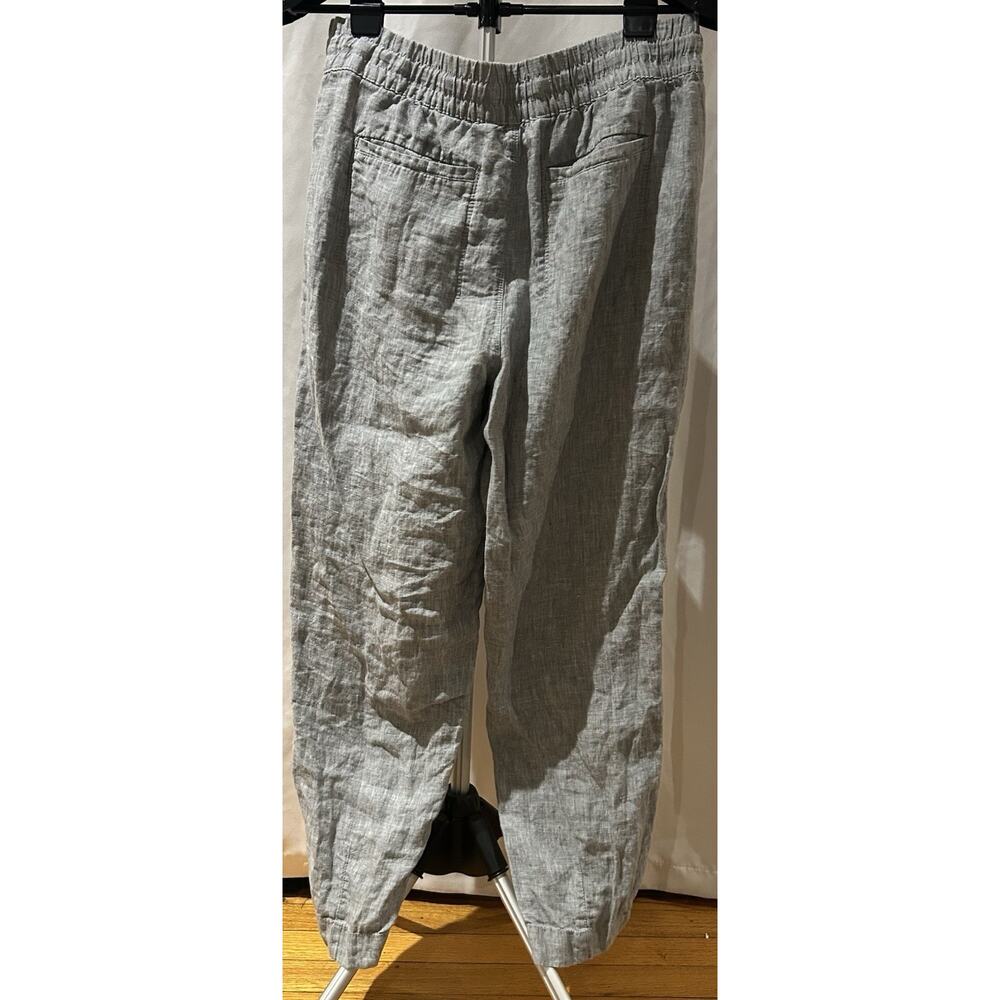 Athleta Gray Linen Pants Women's size M - Picture 2 of 3
